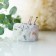 Ceramic pot for flowers, Kashpo "Happiness" 5.5 x 8 cm