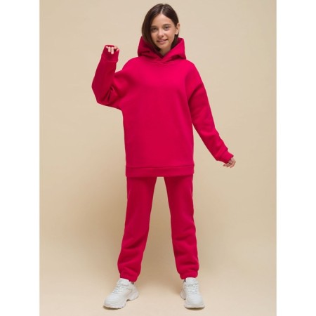 Children's sweatshirt, height 116 cm, fuchsia color-6