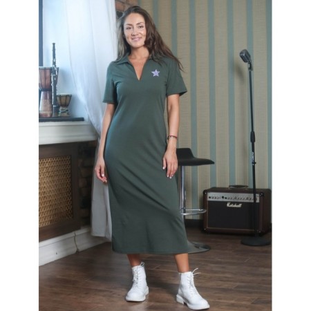 Women's dress "Star", size 46, Khaki color