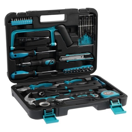 Set of manual tools Bort BTK-40, steel CRV, 40 items in the suitcase