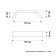 Tundra handle, m/o 96 mm, black color