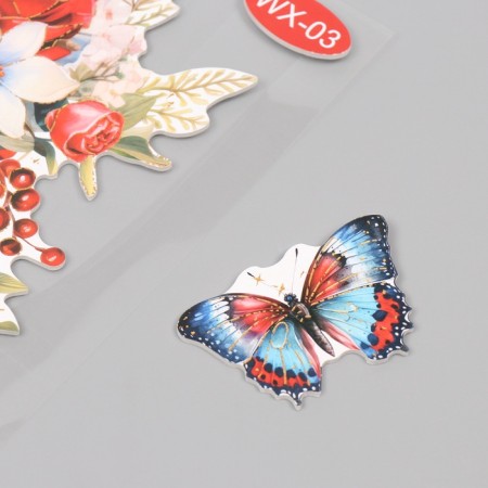 Interior plastic sticker "Summer bouquet" 40x31 cm-2