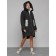 Coat insulated winter female, size 42, black color