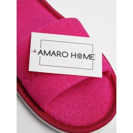 Women's slippers open nose, size 36-38, raspberry color-6