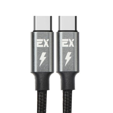 EXPLOYD EX-K-1145, Type-C-Type-C, 3 A, 1 m, 60 W, black cable-1