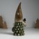 Suvenir Polystone "Santa Claus with snowflakes on a cap, with a snowman" 11x9.5x23 cm