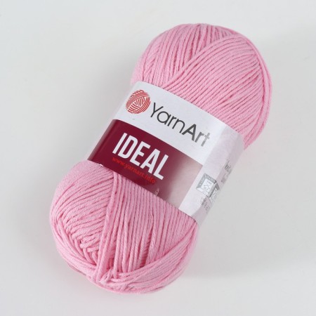 Yarn "Ideal" 100% cotton 170m/50g (230 pink)-1