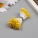 Stamens for artificial flowers gloss "risins" light yellow set 360 pcs length 6 cm