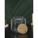 Glass Bank for bulk products with bamboo cover Bellatenero "Eco. Bend ", 700 ml, 10.5 × 11.5 cm