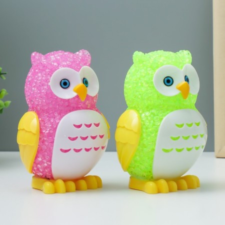 Nightnick "Eagle owl" Led RGB from 3xlr44 mix 6x7x10cm Risalux