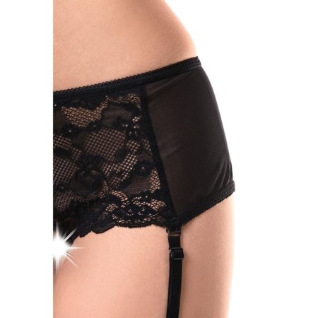Erotic panties of Erolata with lace inserts, black, size 46-48-7