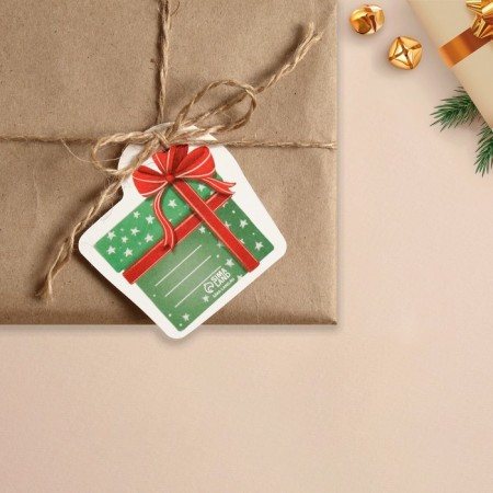 Schildik for a gift New Year “Gift from Santa Claus”, 6.5 x6.8 cm, New Year-2