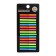Block-filling with a sticky edge plastic 20l x 15 pieces, 5 cv. Fluoro, 45mm x 4mm Calligrata