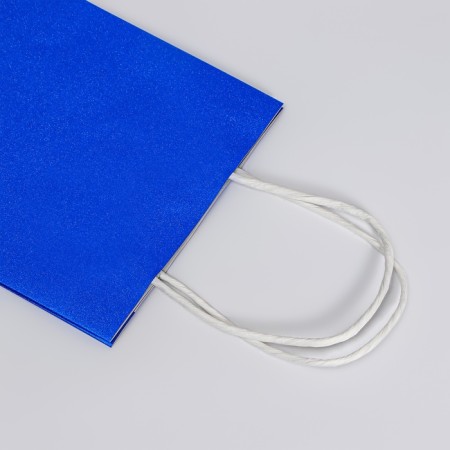 Paper gift package with glitter blue, 15 x 8 x 21 cm-3