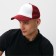 Baseball cap with minaku grid, burgundy color, size 56-58