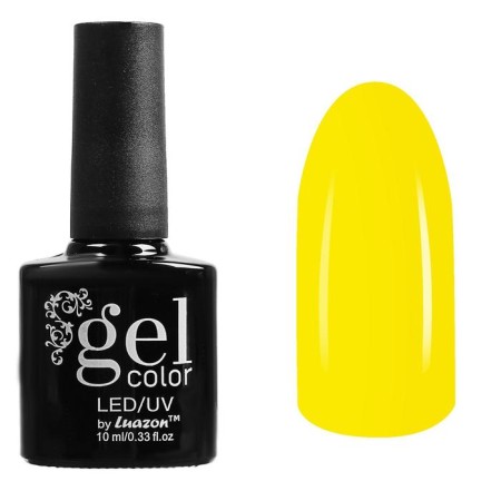 Nail gel polish three-phase LED/UV, 10ml, color B2-037 yellow