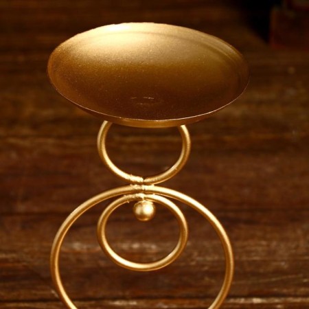 The candlestick "Arne" metal. 10x10x20 cm-2