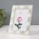 Photo frame metal, glass 10x15 cm "Arctur" White Rhinestones 1x14.2x19.2 cm