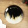 New Year. Glass plate "New Year's Night", 20 cm