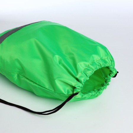 A bag for shoes on a lace, “ZFTS”, a reflective strip, green color-2