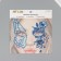 Stick plastic rhinestones "Wing butterfly and flowers" 16x17 cm