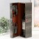 Casket wood, leatherette under the bottle "Gray snake" 5 items 35.5x15x11.5 cm