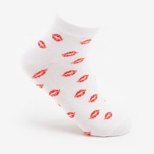 Women's socks, white color, size 23-25