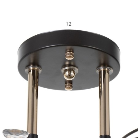 Bruni chandelier 3he27 40w Black 50x23x27cm Bayerlux-7
