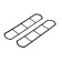 A set of lock for the Chinese door R2L, C C/M, with handles, left