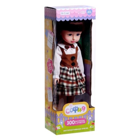 Interactive "Sofia" doll, 300 questions and answers to them-4