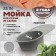 Sin for a kitchen made of stone Zein 110/Q8, 730 x 450 mm, oval, overflow, dark gray color
