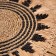 Wicker rug round 50 cm