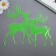 Stick phosphorus "deer" with adhesive pads set 29.5x25 cm