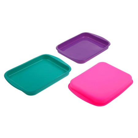 Baking uniform "rectangle", silicone, 27 × 18 cm, color mix-6