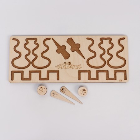Puzzle interhemispheric board Small "Egyptian figures"-3