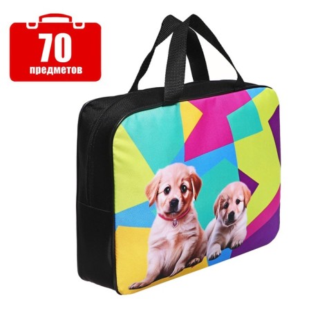 A set of first grader in the Calligrata folder “Dogs”, 70 items, with manuals (20 cards)