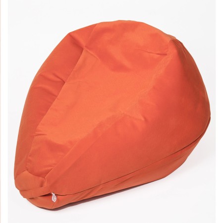 Mear-bag “Pear” is small, diameter 70 cm, height 90 cm, orange color, velor-1