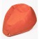 Mear-bag “Pear” is small, diameter 70 cm, height 90 cm, orange color, velor