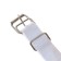 Nylon disin again with a fleece lining, adjustable size, white
