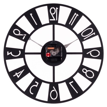 Watching clock, interior "darts", silent, d-35 cm, black, aa-4