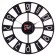 Watching clock, interior "darts", silent, d-35 cm, black, aa