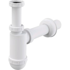Сифон для раковины Alcaplast A43, DN=40 мм, c накидной гайкой 5/4", белый