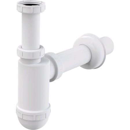 Siphon for the sink Alcaplast a43, dn = 40 mm, with a fifth nut 5/4 ", white