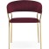CHARTAL SHAMELIA 1 metal/velor, gold/burgundy 60x52x79 cm