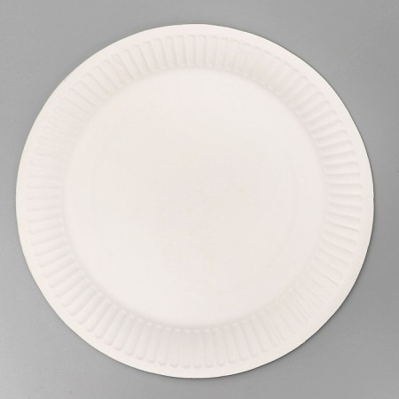 Disposable paper plate "Happy Birthday" Girland with balls, 18 cm-3