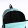 Youth backpack from textiles, 3 pockets, wallet, mint color