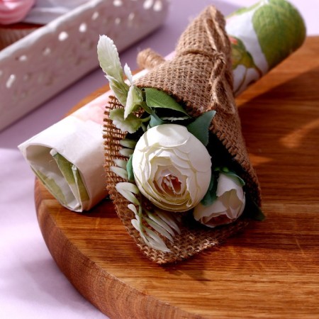 Set for decoration: Topper "Happy Birthday" 1 pc, a ring for napkins 1 pc, mix-5