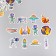 Stickers for creativity "Flying into space" embossing silver set 48 pcs 9x7x0.8 cm