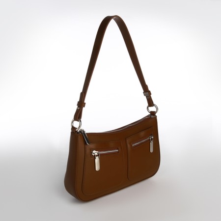 Female bag Textura, small size, brown color-2