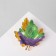 Brooch "Liszt" Double Maple, Colored in Gold